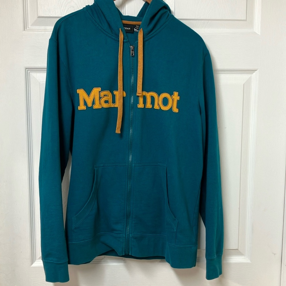 Marmot Zip Hooded Sweatshirt - Size M